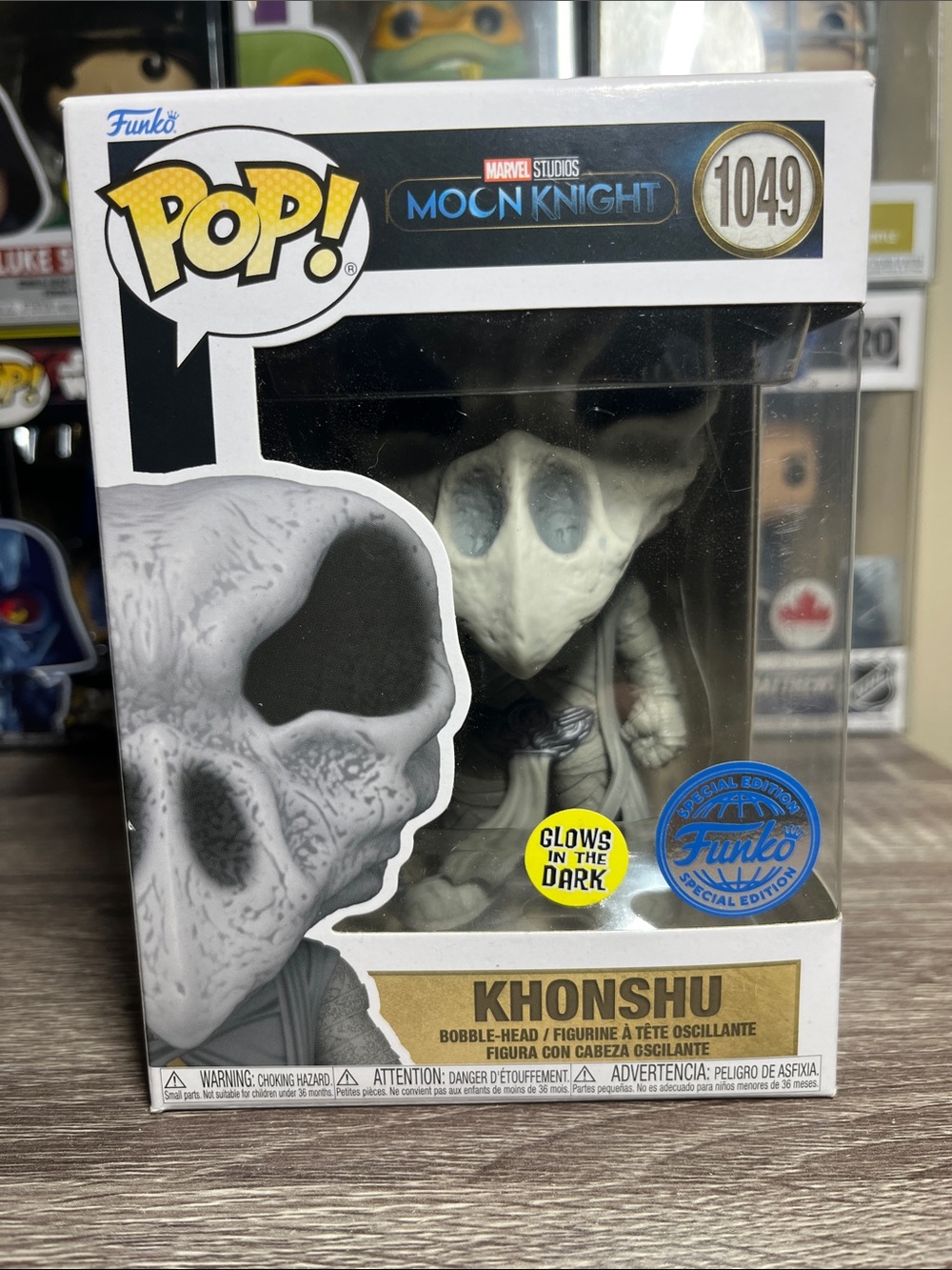 Funko Khonshu Pop! Figure – White and Gold Glow-in-the-Dark